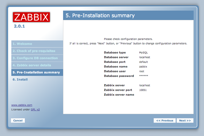 Zabbix installer.